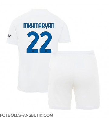 Inter Milan Henrikh Mkhitaryan #22 Replika Bortatröja Barn 2023-24 Kortärmad (+ Korta byxor)